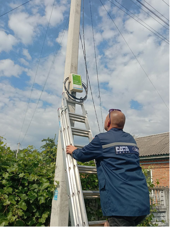 Datagroup-Volia technical specialists at work in Ukraine