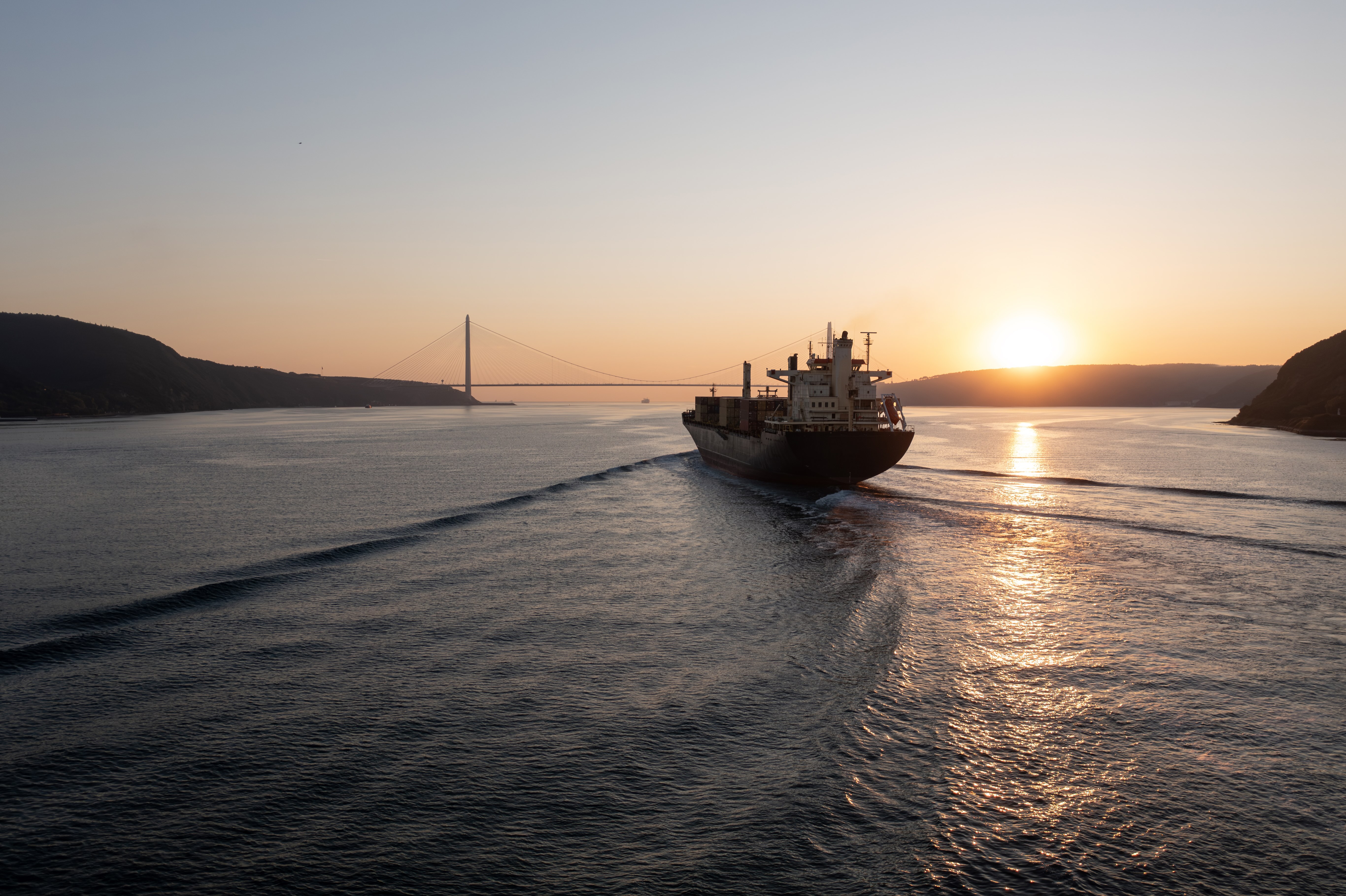 shipping boat in ocean