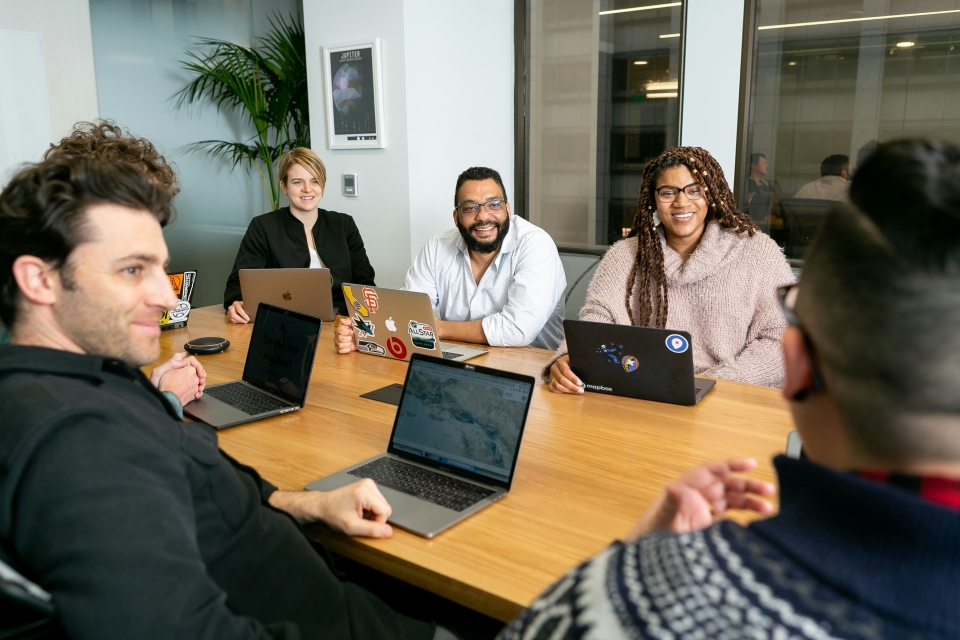 Group of diverse people working