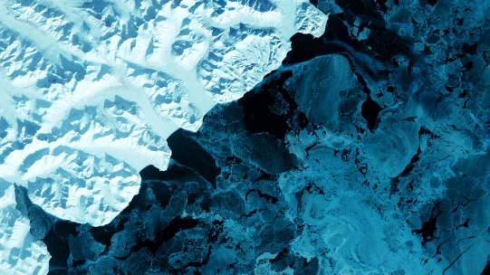 Image of an ice glacier