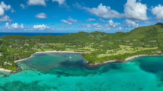 Landscape of Canouan Island